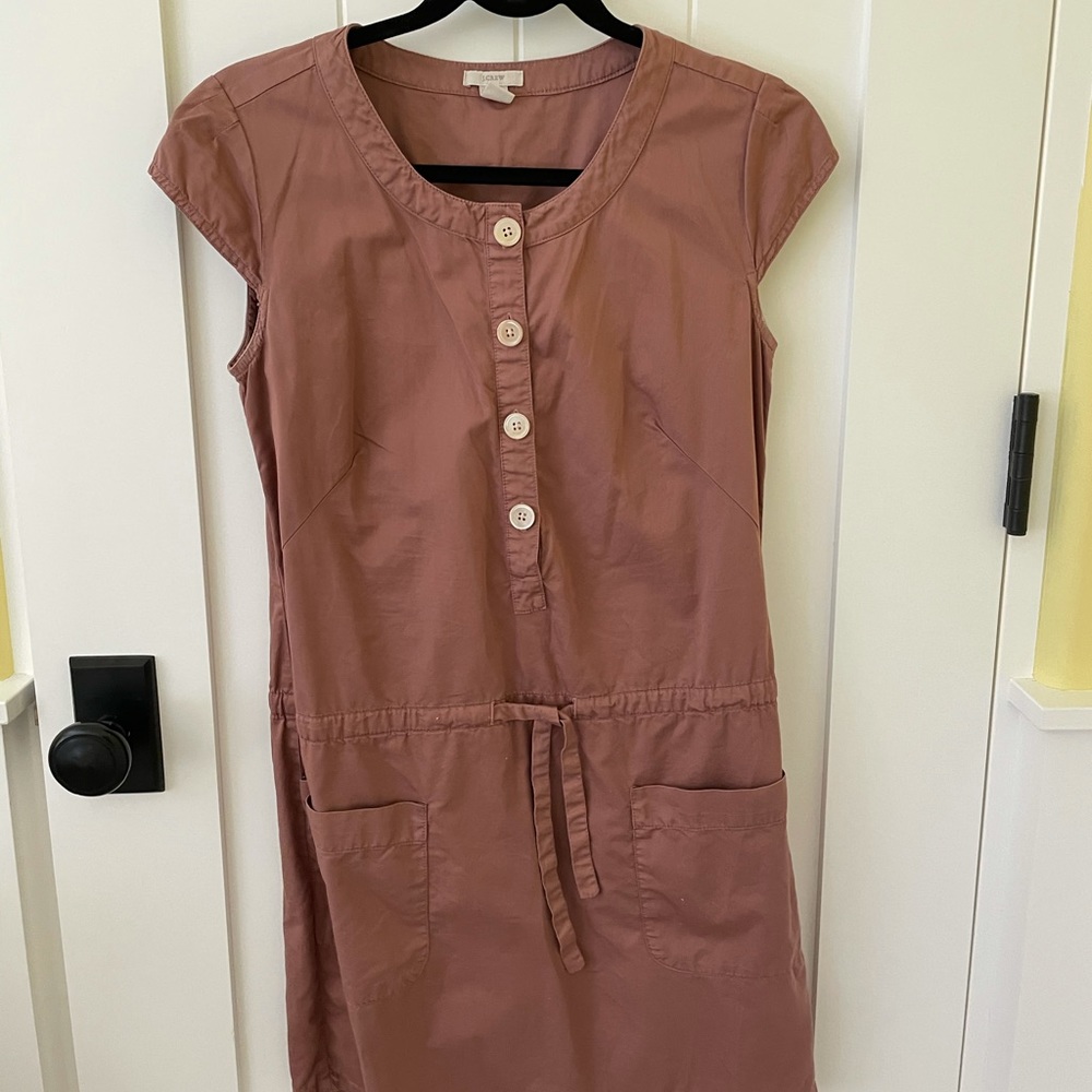 J Crew Mini Button Front Dress